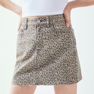 Cheetah print skirt